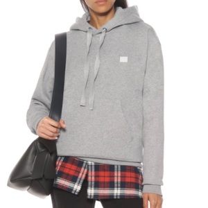 Acne Studio Ferris Face Hoodie Grey Melange